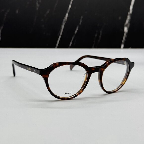 NEW CELINE CL50062I 052 ROUND HAVANA BROWN UNISEX EYEGLASSES CELINE - Picture 5 of 11